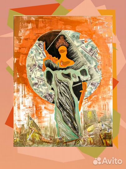 Картина акрилом на холсте