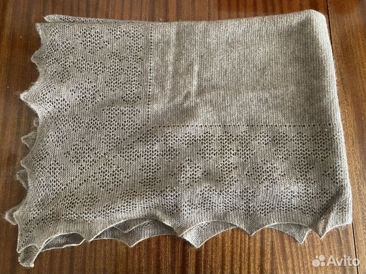 Пуховый платок и шарф на нитки