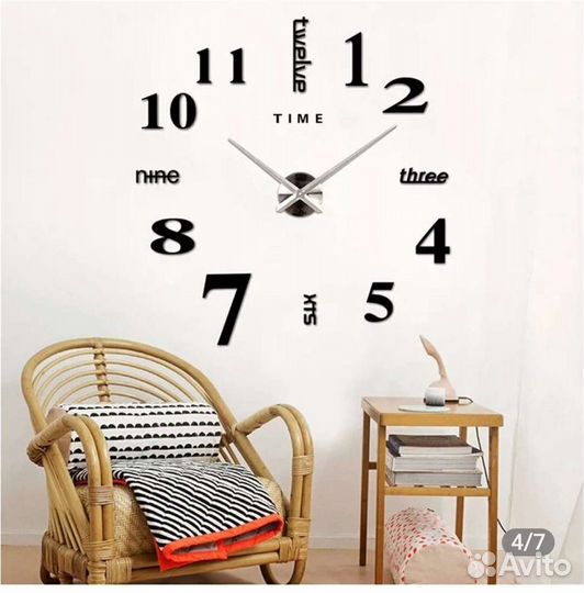 Часы настенные, декор