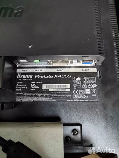 Монитор Iiyama ProLite X436S