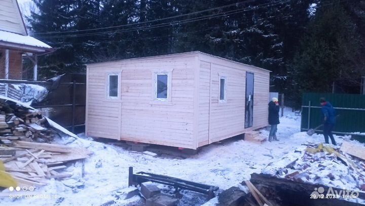 Бытовка и хозблок с окнами и дверями