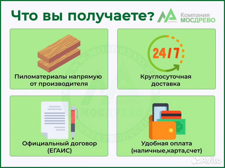 Обрезной Брус (Сосна) ГОСТ- (8486-86) 150х150х6000