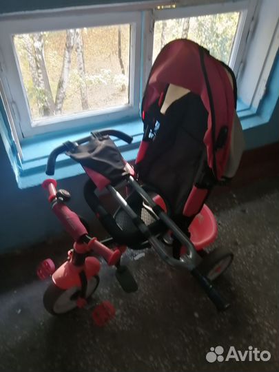 Велосипед с родительской ручкой