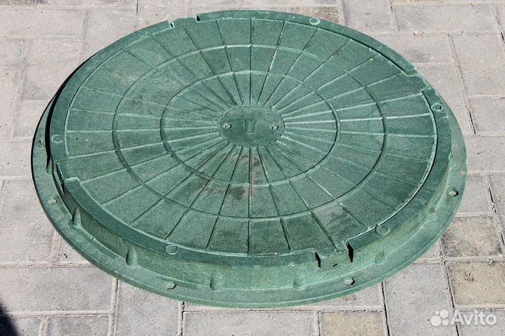 Люк полимерно-песчаный садовый легкий H50(Н90)