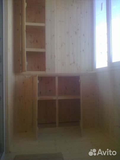 Балконы, отделка балконов, тумбочки,шкафчики