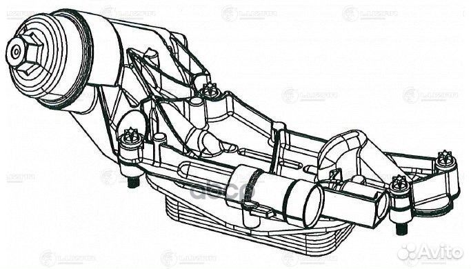 Радиатор масл. в сборе LOc 0504 luzar