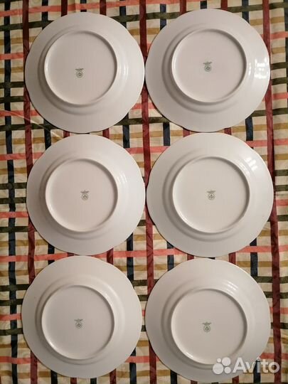 Комплект фарфоровых тарелок ГДР