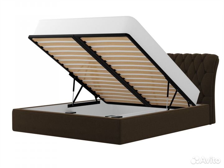 Кровать интерьерная Сицилия 160, микровельвет, кор