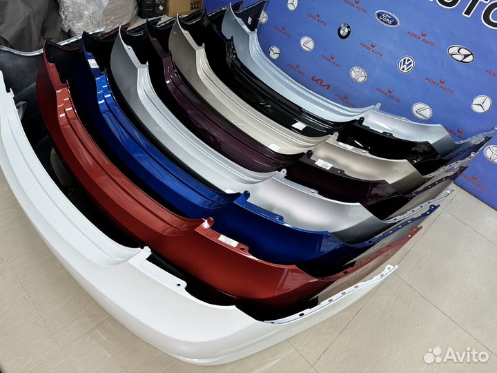 Бампер задний в цвет на Солярис 2014-2017 год