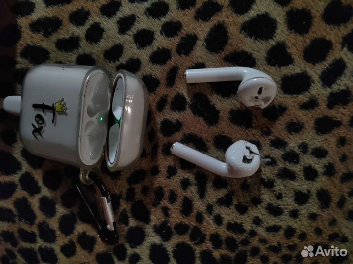Airpods 1 оригинал кейс хор.Сост.+2 наушн.нераб