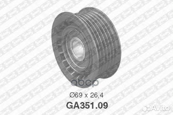 Ролик обводной приводного ремня GA35109 NTN-SNR