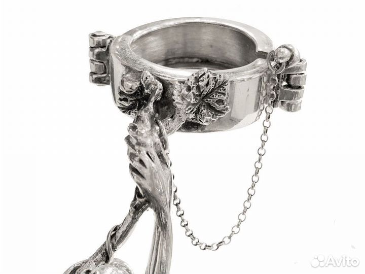 Подставка по бутылку вина из серебра