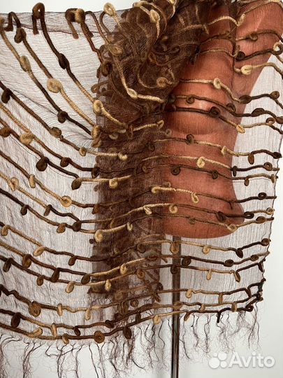 Палантин натуральный шелк