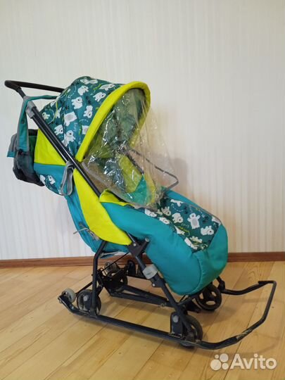 Детские санки коляска nika