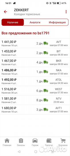 Передние колодки Kia Sportage 2,3, Carens 2,3