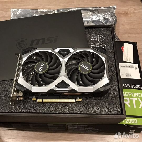 Видеокарта MSI GeForce RTX 2060 ventus GP OC