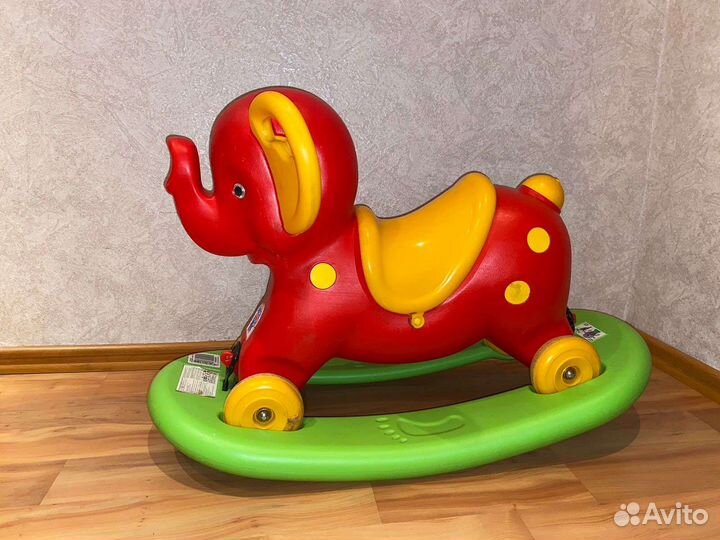 Слон качалка -каталка 2 в 1
