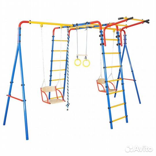 Детская площадка с 2 качелями