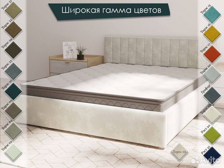 Мягкая кровать с подъёмным механизмом