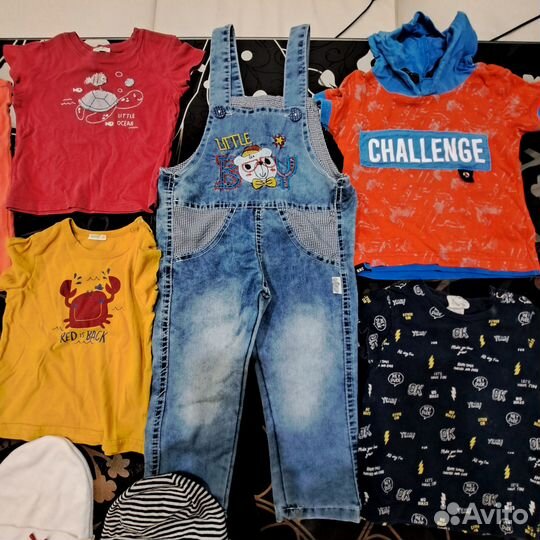 Пакетом детские вещи 74-80