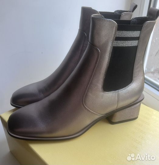 Ботильоны челси натуральная кожа Италия