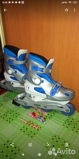 Роликовые коньки детские раздвижные