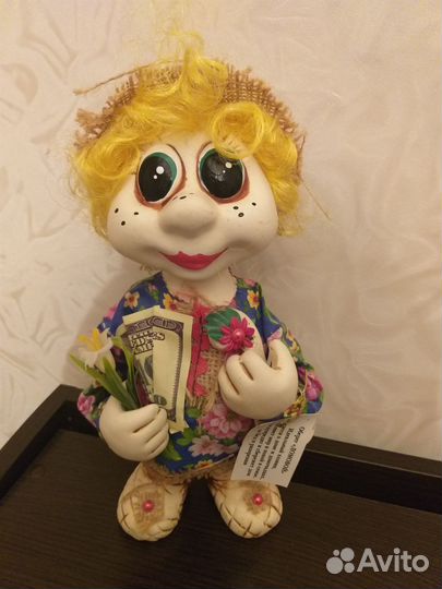 Сувенир Домовой оберег кукла фарфоровая