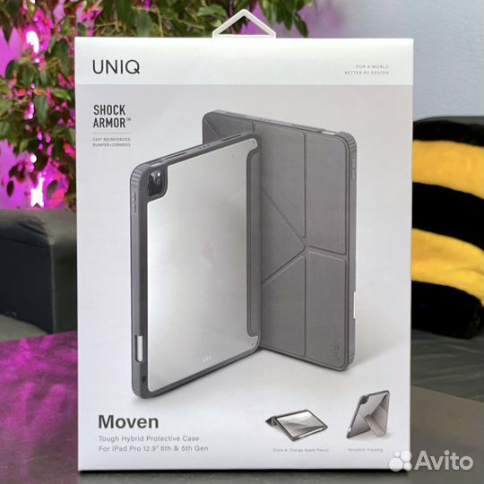 Чехол iPad Pro 12.9 Uniq (карман для стилуса)