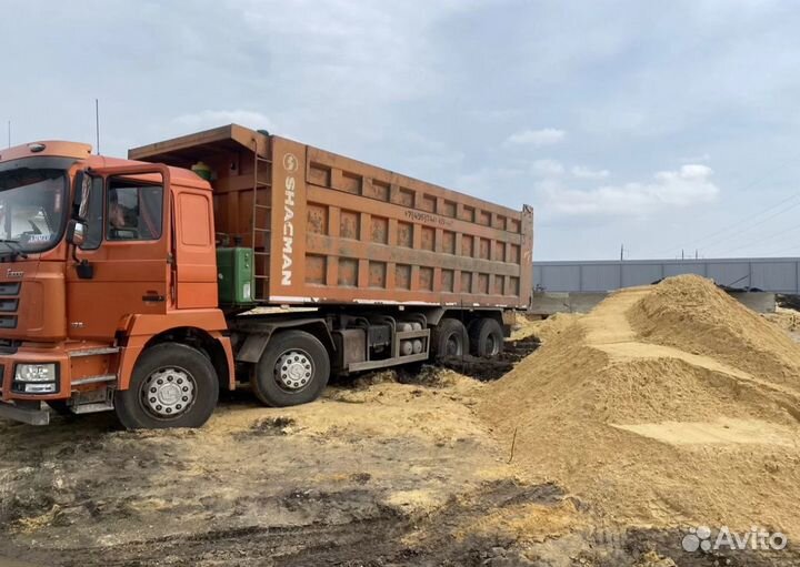 Песок карьерный с доставкой