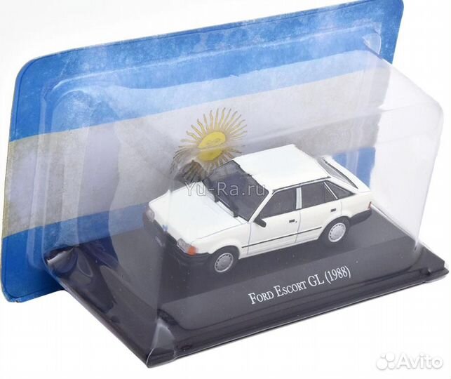 Ford Escort GL 1988 Модель Автомобиля 1:43 Yu-Ra