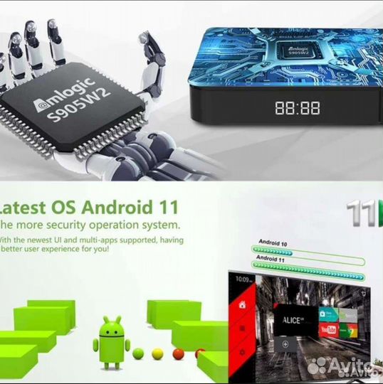 Android tv box tanix W2,S905w2, (2-16Gb) Android11
