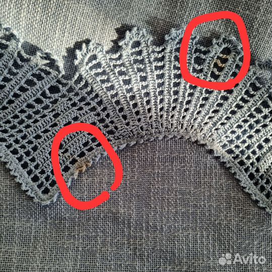 Салфетки скатерть винтаж лен кружево