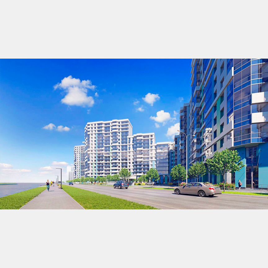 2-к. квартира, 52 м², 2/20 эт.