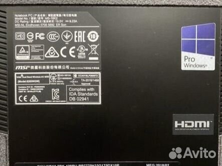 Ноутбук MSI WS63 7RK