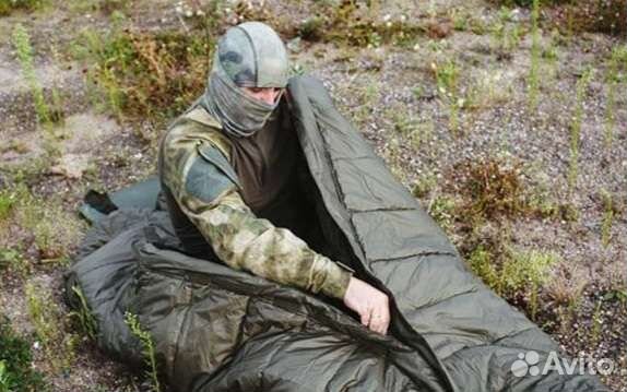 Спальный мешок-одеяло с подголовником + сумка