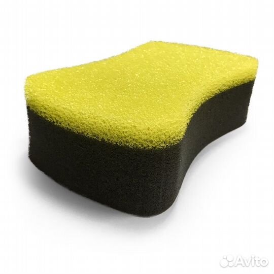 Губка поролоновая (двухслойная) 170x108x53 мм AVS