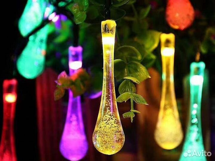 Гирлянда 6 метров, 40 фонарей. Разноцветная