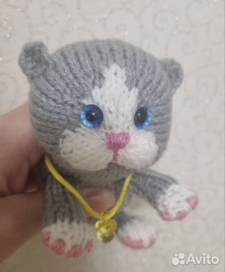 Котенок новорождённый игрушка ручная работа
