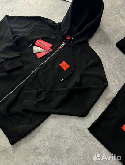 Спортивный костюм Hugo Boss трехнитка черный