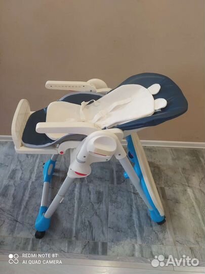 Стул для кормления 0+, чехол новый из экокожи