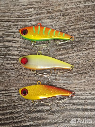 Набор раттлинов из 3 штук на форель 52 мм