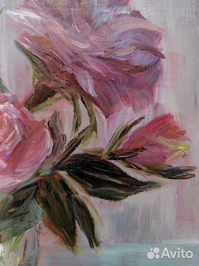 Натюрморт маслом 15х15см