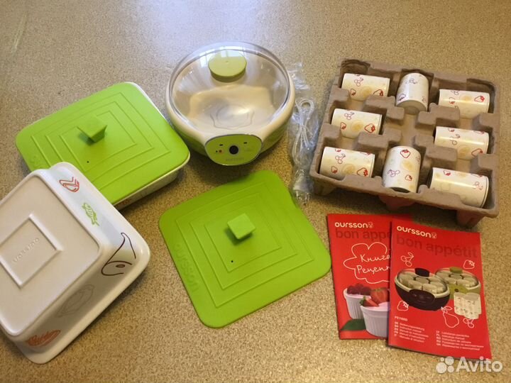 Йогуртница Oursson FE1105D/GA, формы для запекания