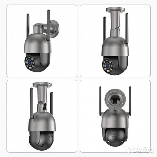 8Мп Уличная, беспроводная IP-камера PTZ, Wi-Fi