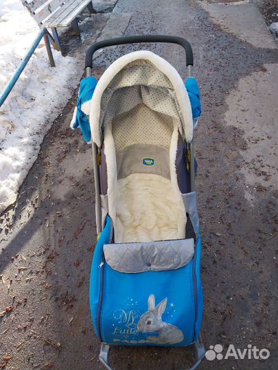 Детские санки коляска ника
