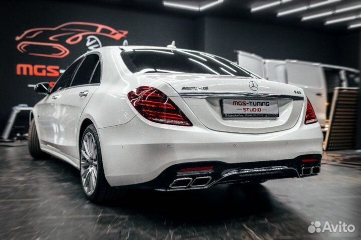 Обвес Mercedes S-class w222 в стиле S63 + решетка