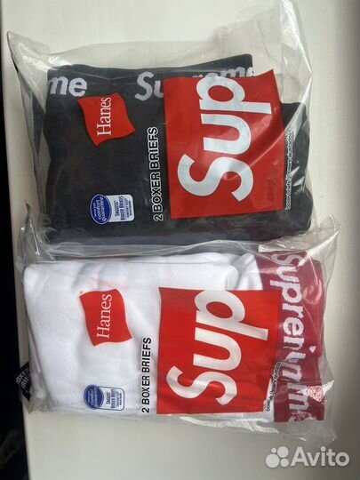 Трусы Supreme Hanes Boxer brifes