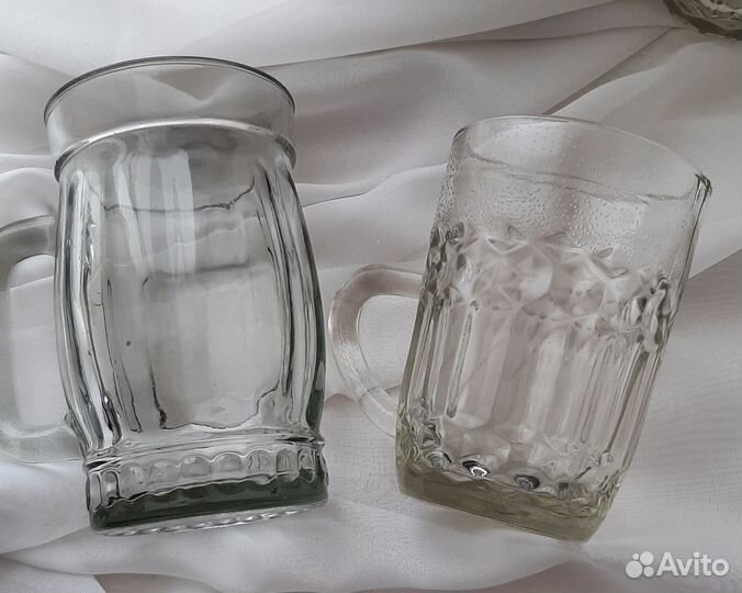 Винтаж 1930,50,60х г.,стекл.пивные кружки, вазы