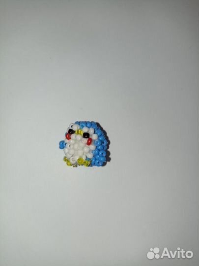Пингвин из бисера круглый