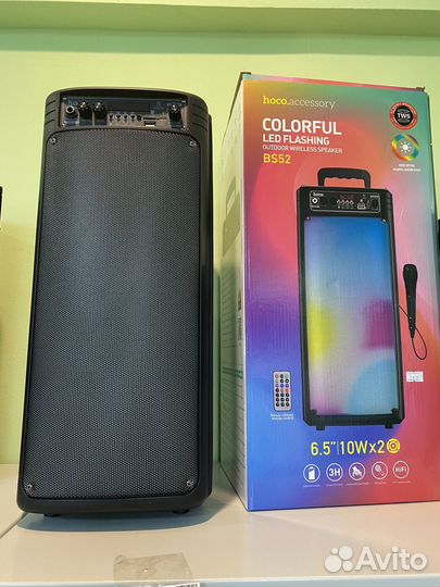 Блютуз колонка Hoco с микрофоном